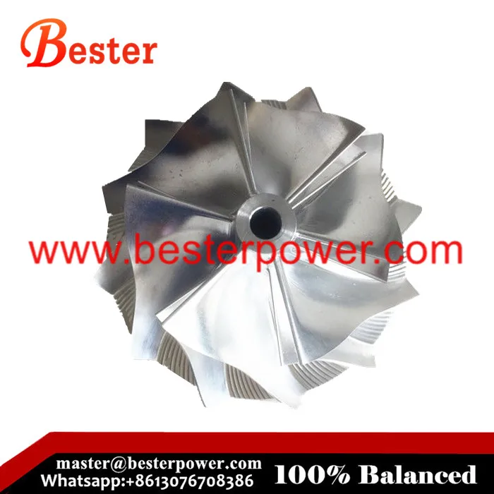 6+6 blades RHF55V turbo Billet wheel for Isuzu 898027-7722 898027-7721 898027-7720 898027-7725 Turbocharger core chra