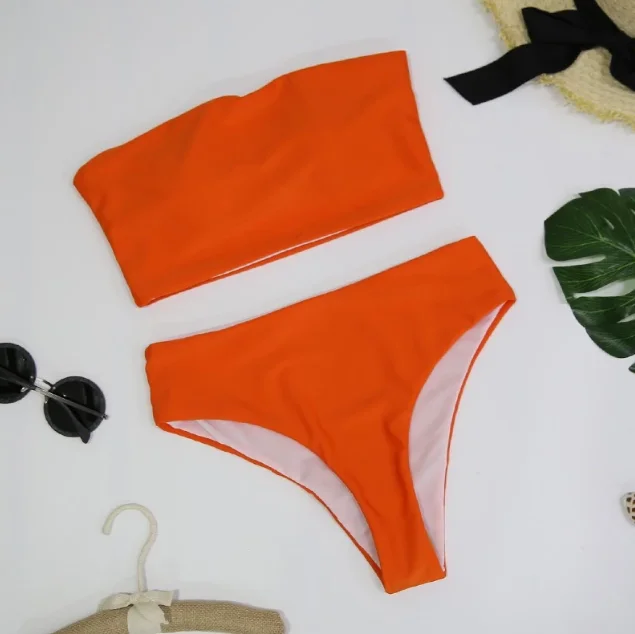 
Wholesale Custom Fashion Strapless Women Hot Sexy Bikini Girls Swimwear 