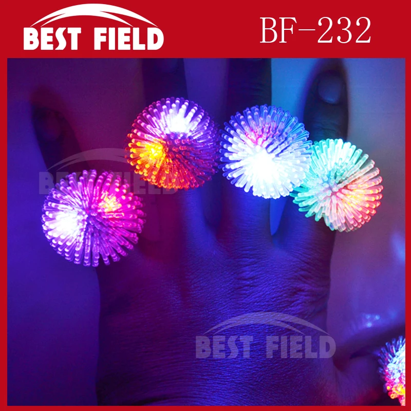 Hystrix 3 light led flashing jelly Ring