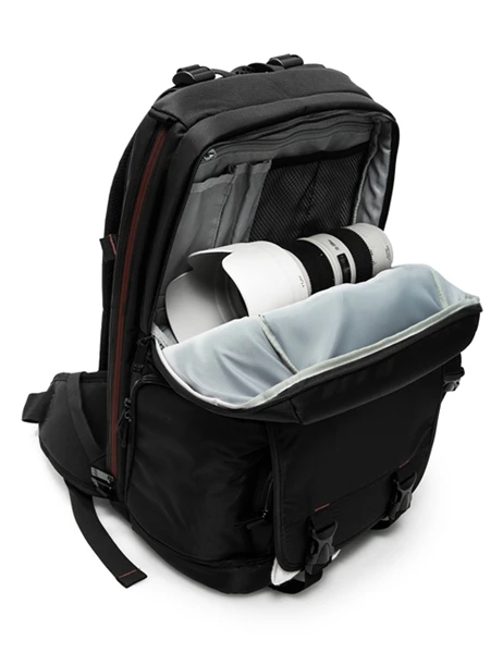 Promotional Large Capacity Black Waterproof Travel Anti-shock SLR/DSLR Camera Backpack