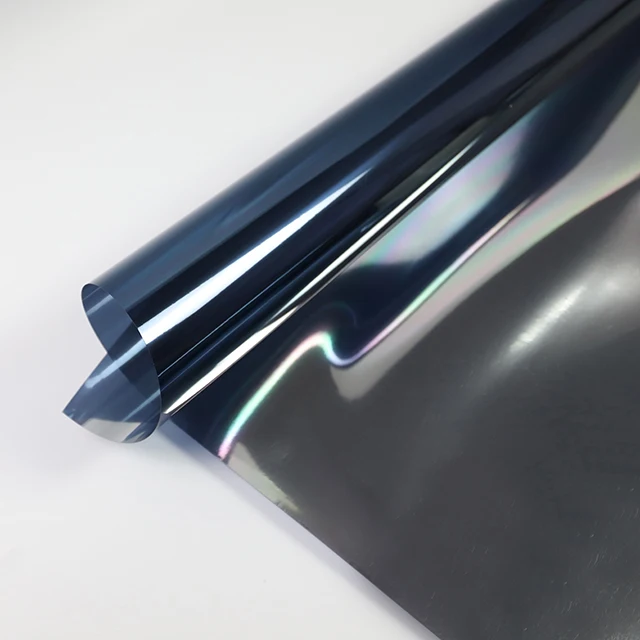 Static Privacy Mirror Film for Glass Solid Reflective Window Film Front Door Window Film for Building Glass