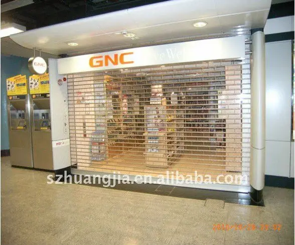 Automatic Transparent Polycarbonate Roller Shutter for Store Front