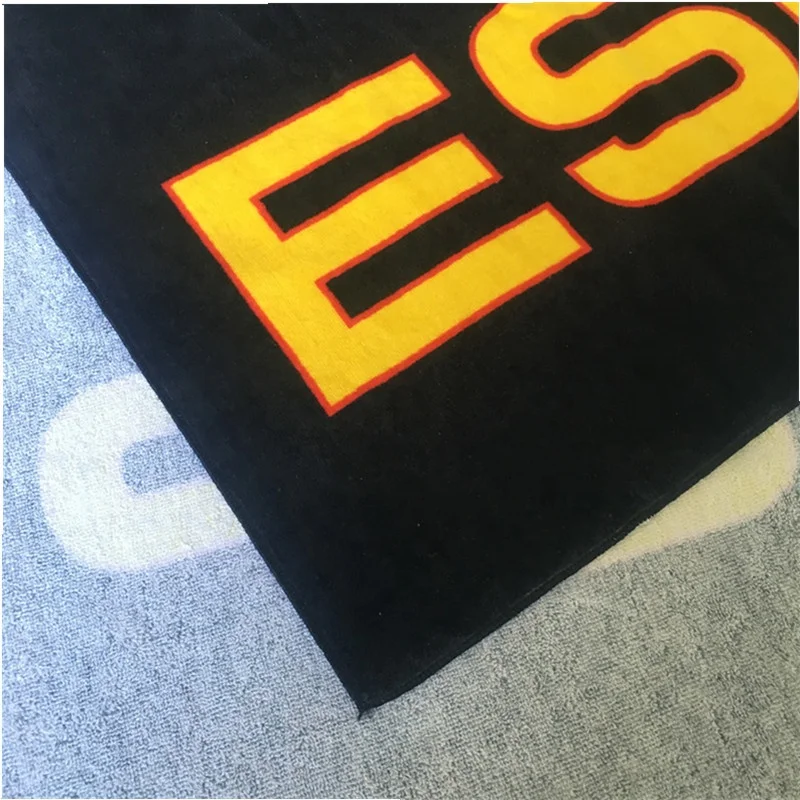 Custom Silk Screen Printed cotton  Beach/Sports towel