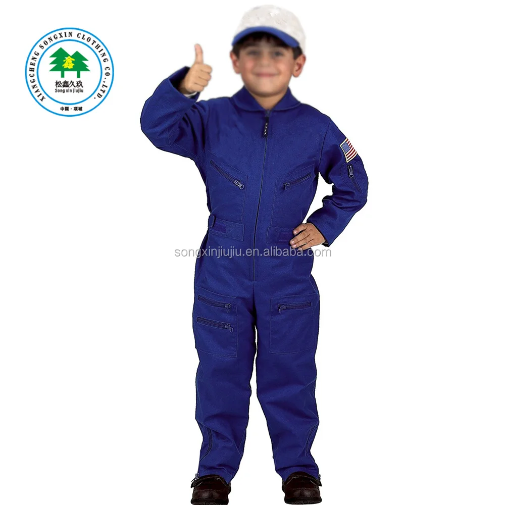 Flight Astronaut Suit Dresses Halloween Carnival Costume Kids Children Outfit