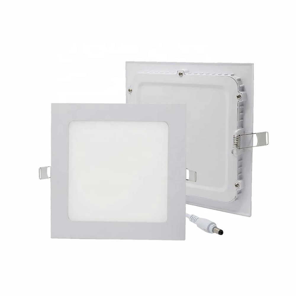 
Ultra Slim 3W 6W 9W 12w 18W 24 Recessed Room Fixture Square Ceiling LED Light Panel 