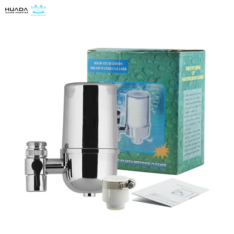
House faucet mounted water filter 