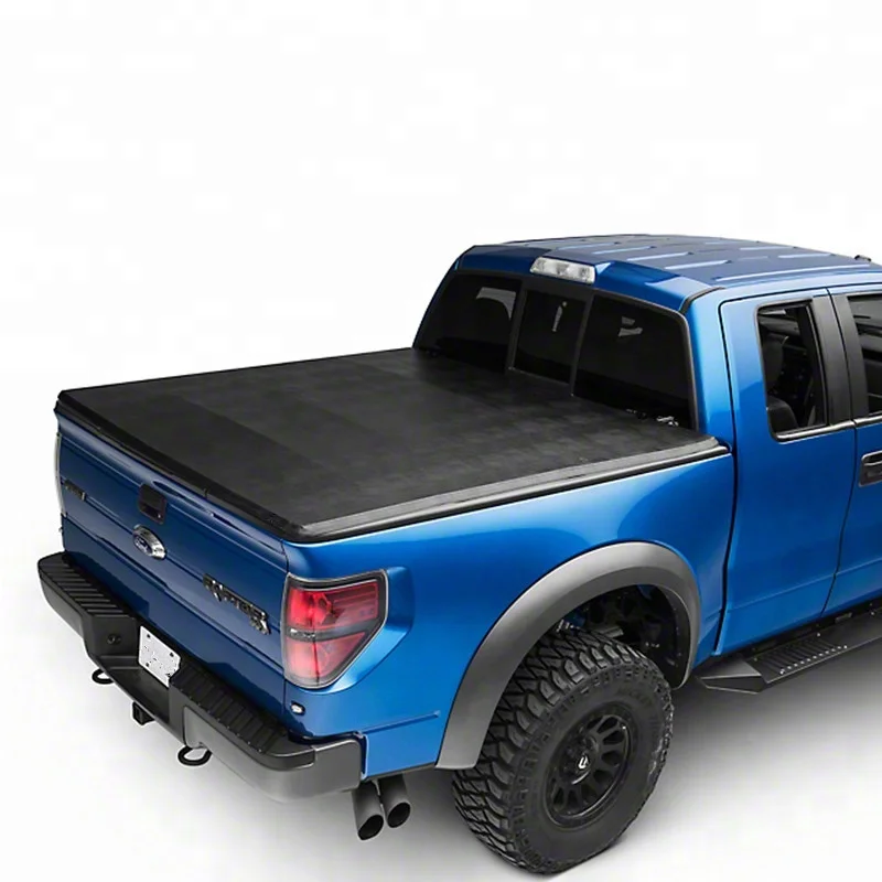 Ksc Auto 2018 Hot Sell Soft Folding Tonneau Cover Tri Fold Pickup Truck Bed Cover For Ford F150 2009-2014 5.5 Ft Bed