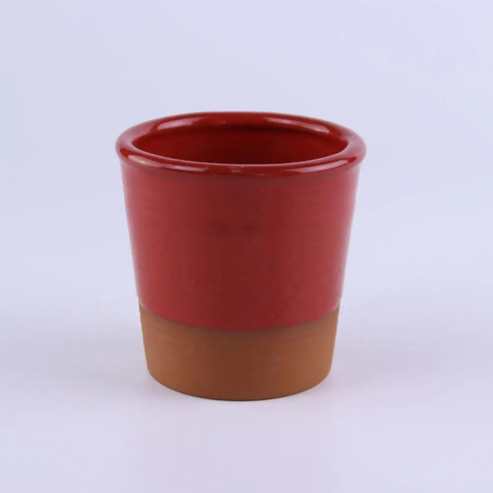 glazed handmade terracotta clay cup, Mugs