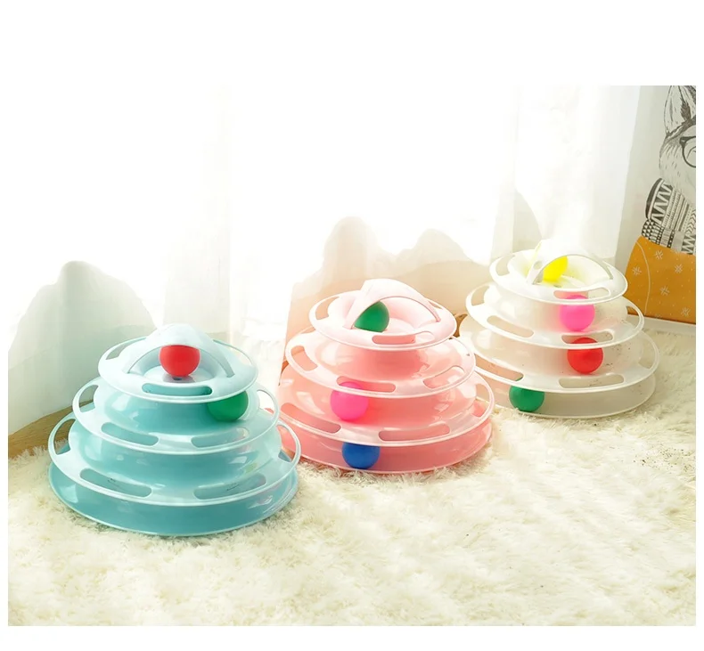 Cat track roller cat toy ball tower of tracks cat toy