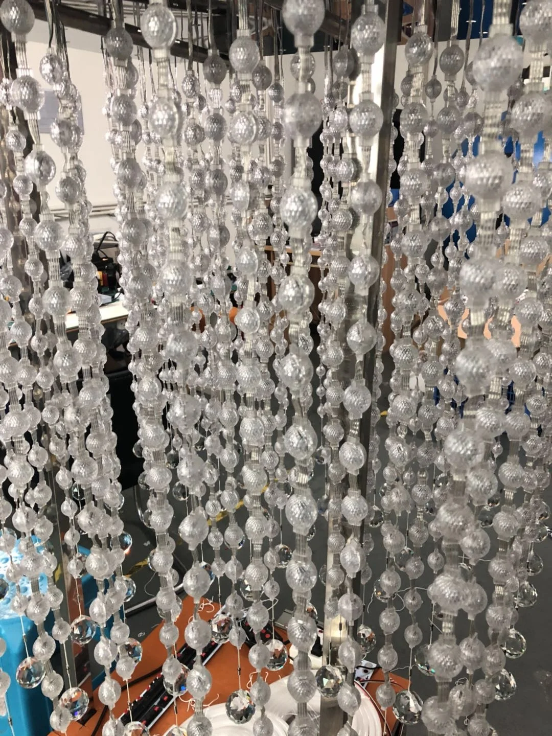 guangzhou new arrival Rainfall 3D Effect DMX vertical LED lamps strip LED ball light string