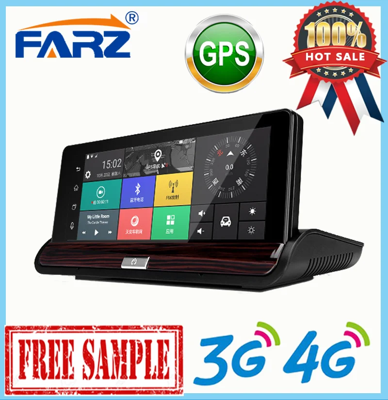 The New FHD 1080P Fash Cam 7-Inch Car DVR GPS Navigation And Night Vision Camera Separate Dual 720P HD