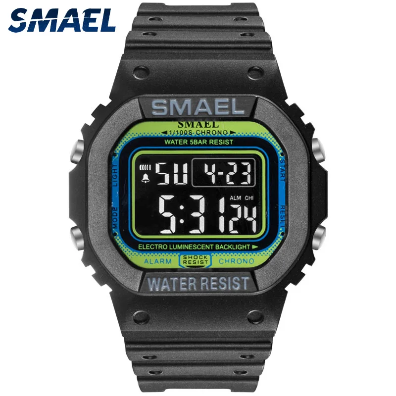 Factory Wholesale SMAEL Watch 1801 Multifunctional Quartz Electronic Mens Watches