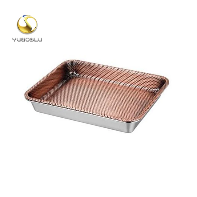 factory China Supplier Wholesale Manufacturing Factory Prices Amazon perforated baking tray stainless steel perforated plate