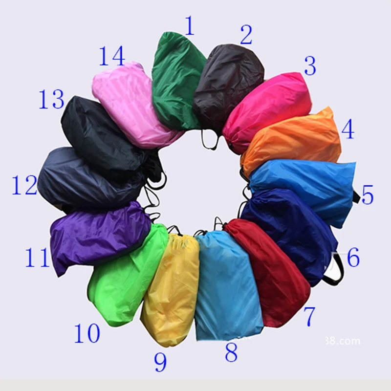 Fast Folding Camping Sleeping bags Adult Beach Lounge Chair Light Sleeping Bag Waterproof Inflatable Bag Air Lazy Sofa