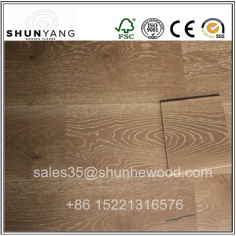 2018 Popular French Oak Brush Engineered Solid Hardwood Wooden Flooring