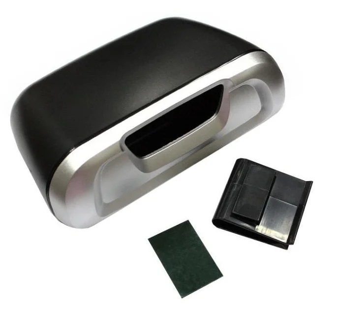 Mini Car Trash Can Table Plastic Dustbin Garbage Container Bin for Bathrooms, Kitchens, Home Office