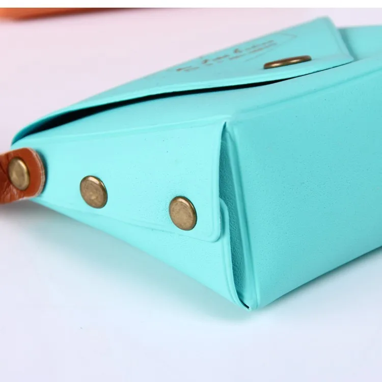 Macarons Kids PVC Mini Coin Purse with handle