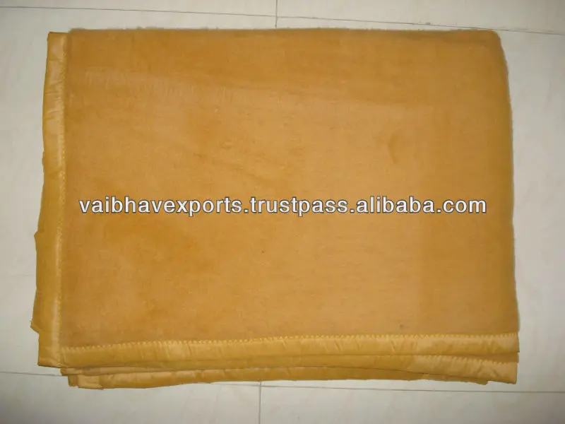 Premium Quality Both Side Antipill Hotel Fleece Blanket available in 250 GSM  in Charcoal Tan  Blue Color