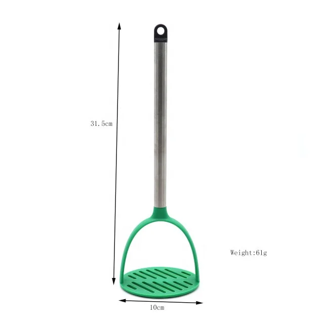 Food Grade Plastic Potato Masher Ricer Press with Stainless Steel Handle Dishwasher Safe BPA Free