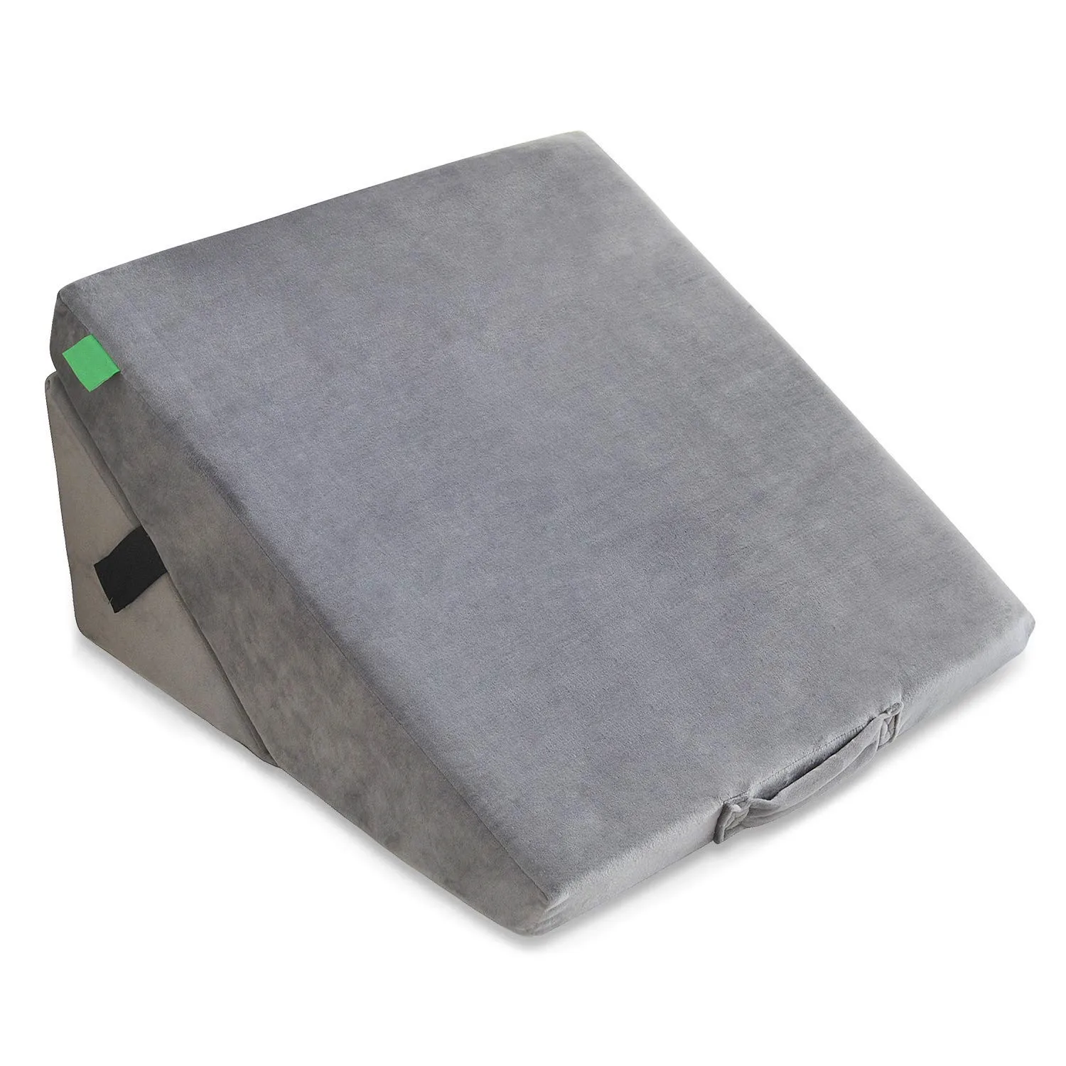Folding Bed Wedge, Wedge Foam Wedge Bed Support Pillow with Memory Foam Top and Removable Cover