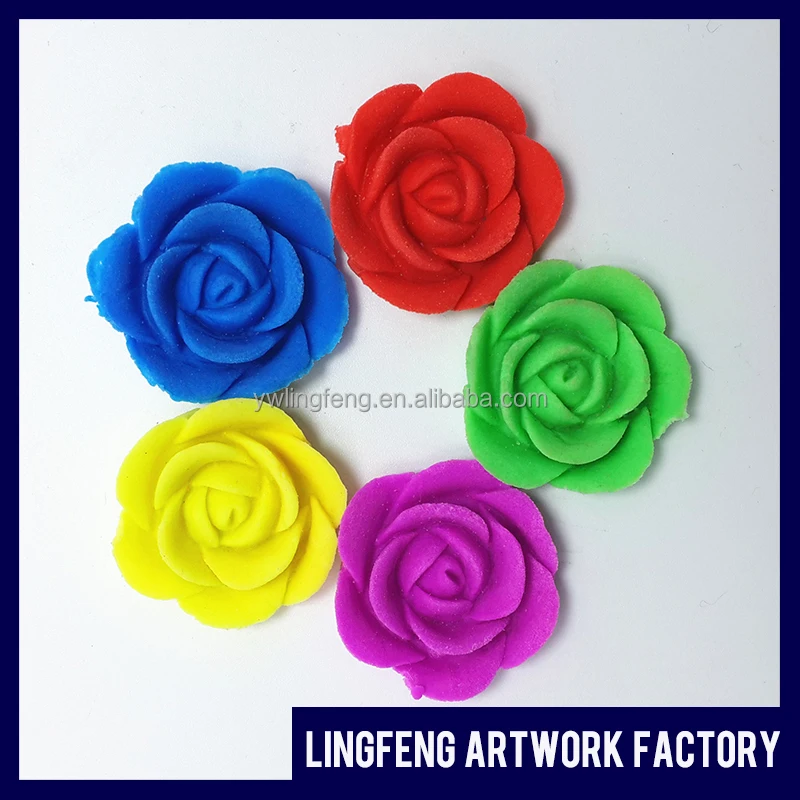 
LF-174-20 linkfun wholesale 3cm*3cm flower shape eva growing flower with water beads magic water toys 