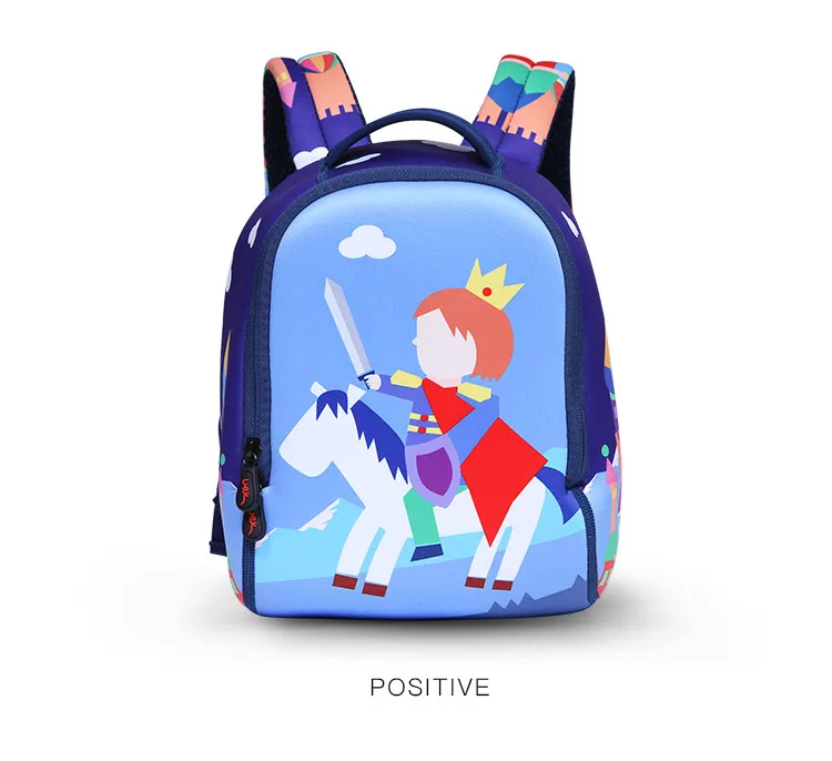 Uek Kids School Bag Prince Baby Waterproof Schoolbags Fashion Children Cartoon Double Shoulder Backpack