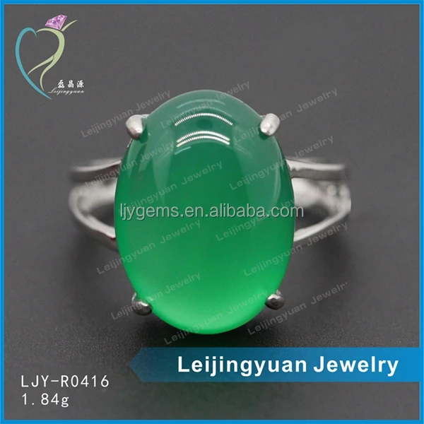 Китай, оптовая продажа, хорошее качество, зеленый нефритовый камень, серебряное кольцо, цена для женщин