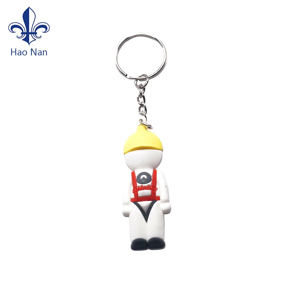 Wholesale Customized 3D Keychain Promotional items PVC keychain Silicone Keychain for custom