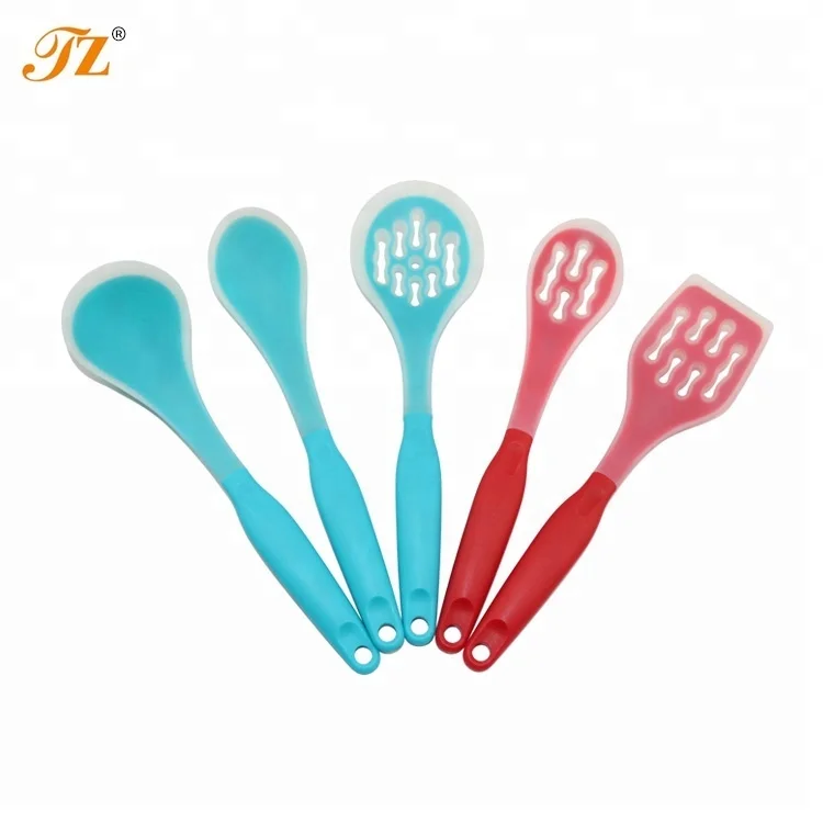 
Factory Wholesale Heat Resistant Cooking Silicone Kitchen Utensil Set 