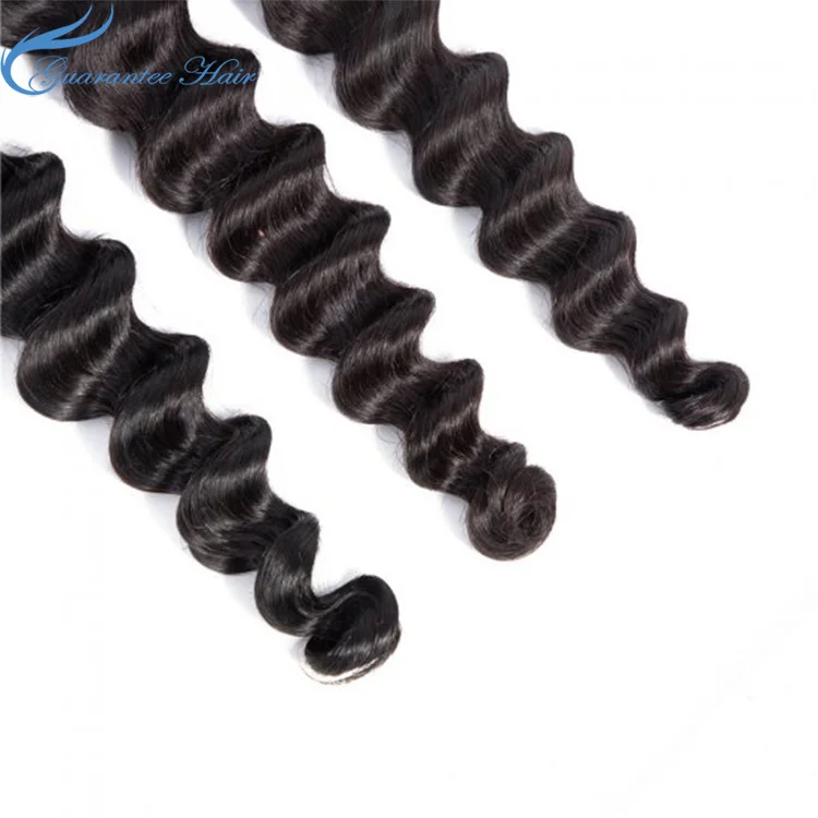 
China Factory Guaranteehair 9A remy grade loose deep wave hair bundles 