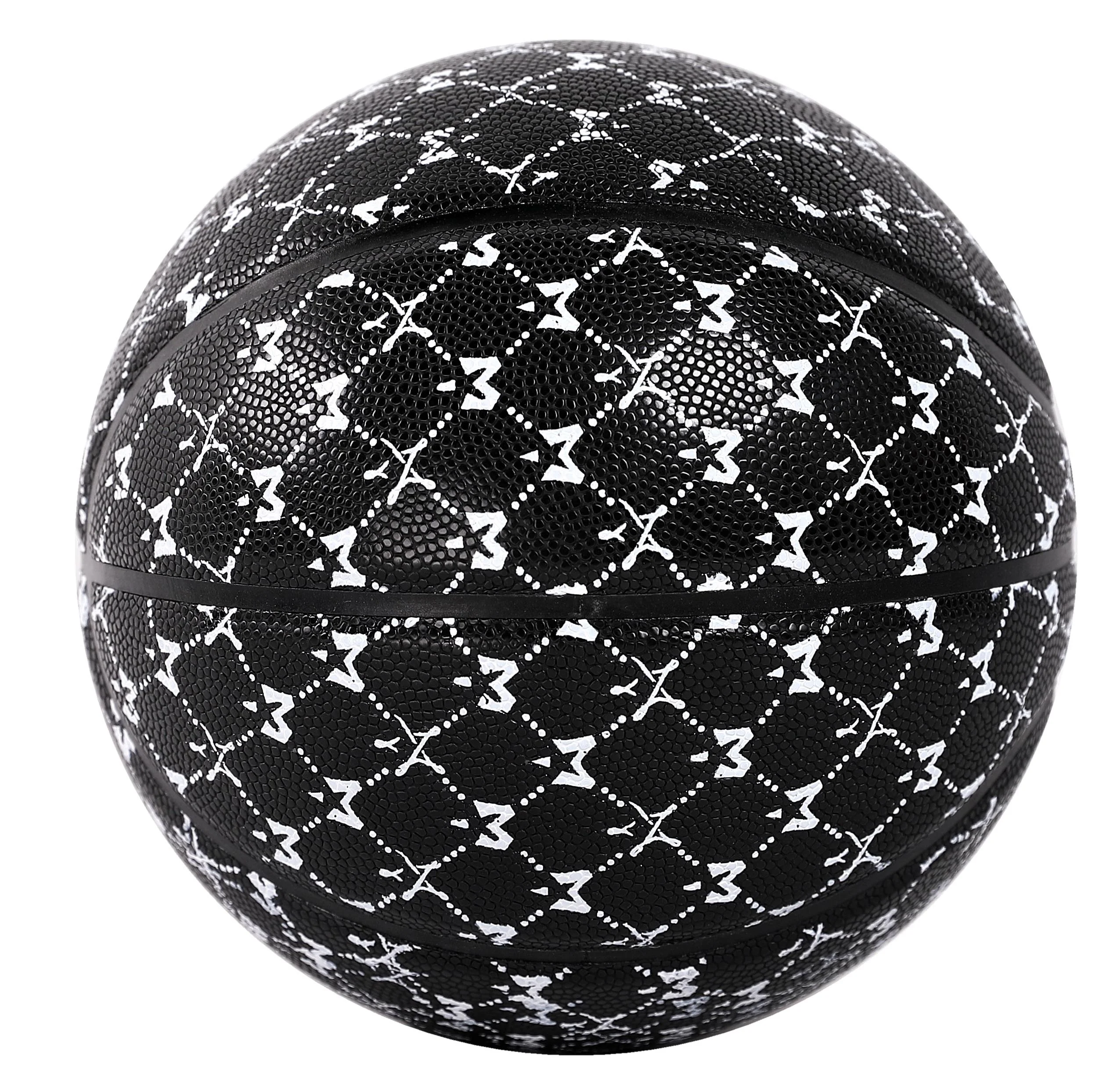 Starbury 3 pattern screen printed leather basketball