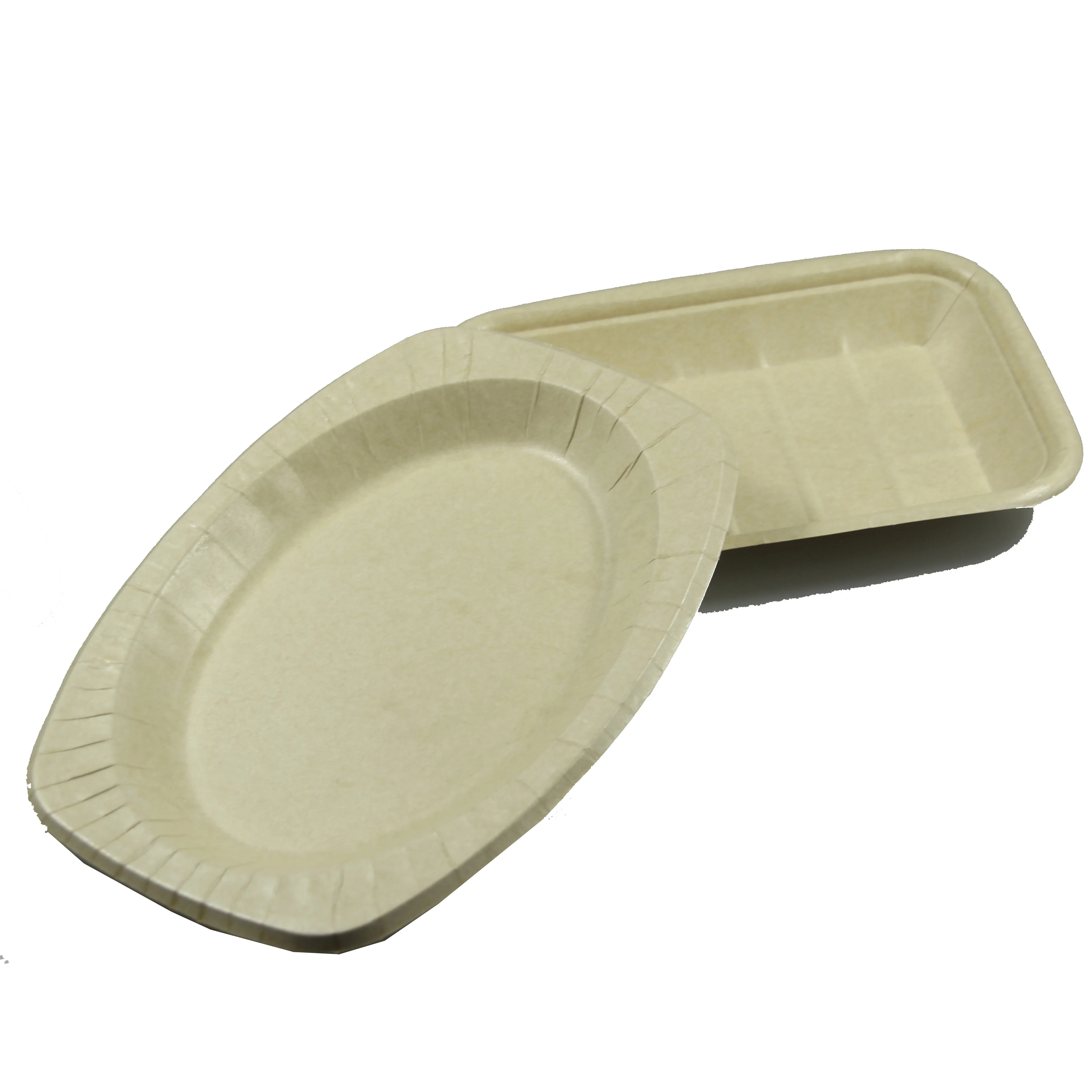 PLA film coated paper food serving trays