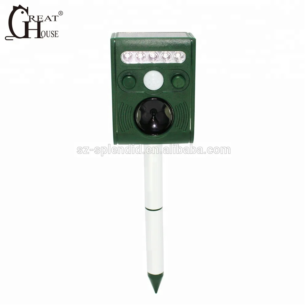 
GH-191B Solar Ultrasonic animal control dog cat repeller 