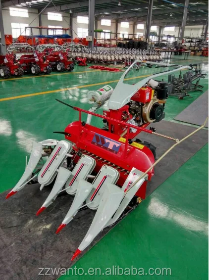Mini walking tractors uesd harvester wheats paddy reaper binder