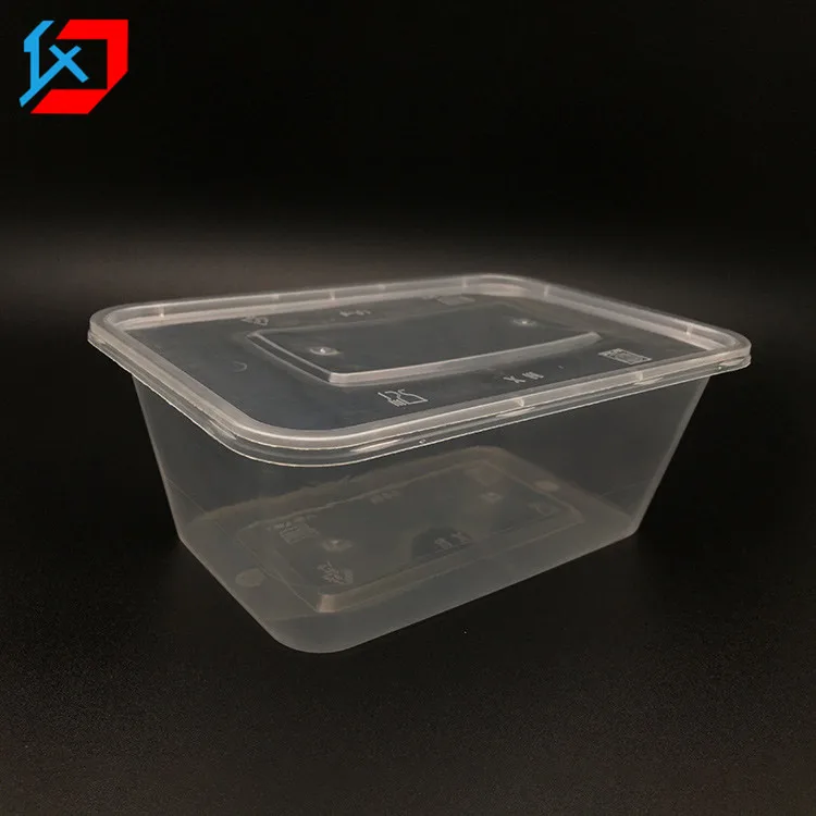 Customize various size 10 inch pp transparent plate with compartment food lid meal tray packaging box