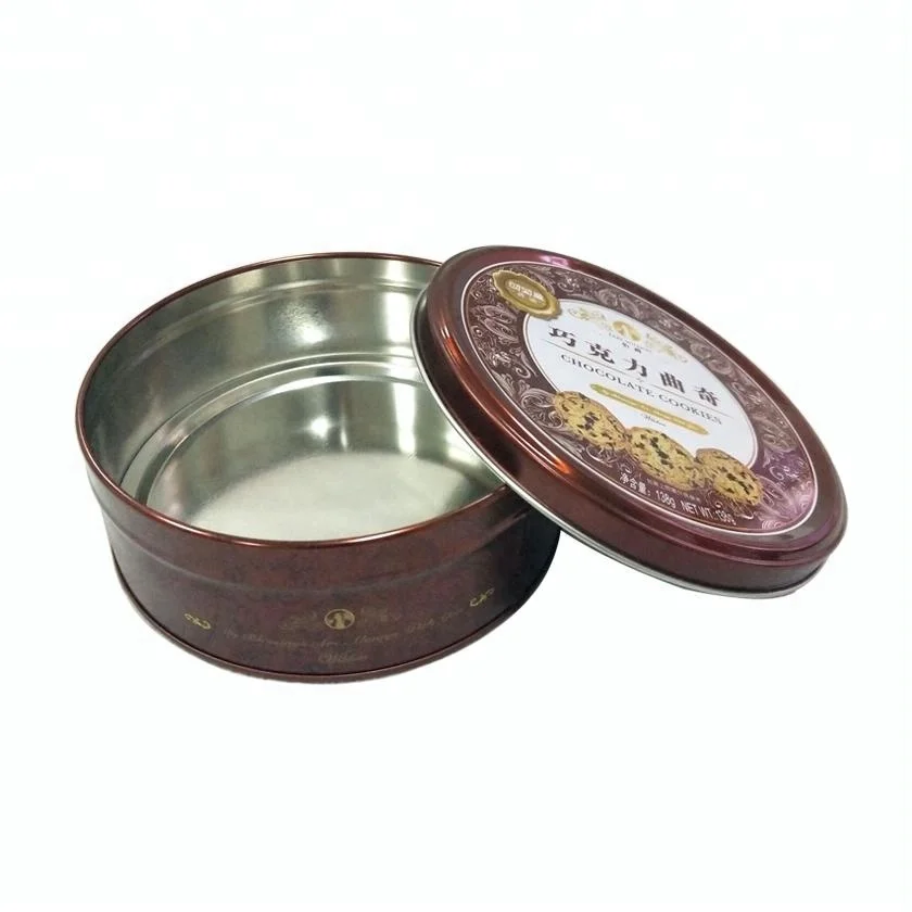Round  chocolate /biscuits /candy packaging can supplier
