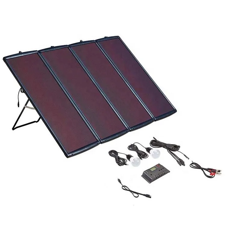 100W Amorphous solar panel system Solar Panel kit Battery Charger For Car Boat Motorcycle refrigerator and TV