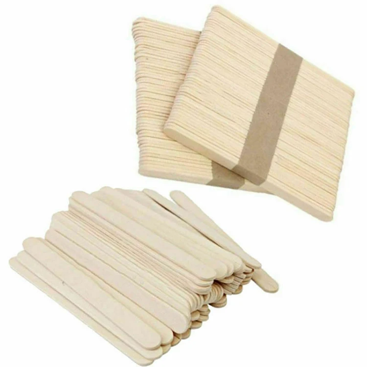 Custom disposable medical sterile wooden tongue depressor wax applicator sticks with CE for sale