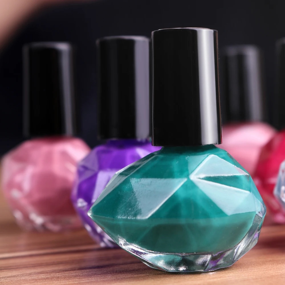 2020 Christmas Gift Green Peel Off Nail Polish Without UV LED Lamp Diamond Nails Art Quick Drying Beauty Varnish Long Lasting