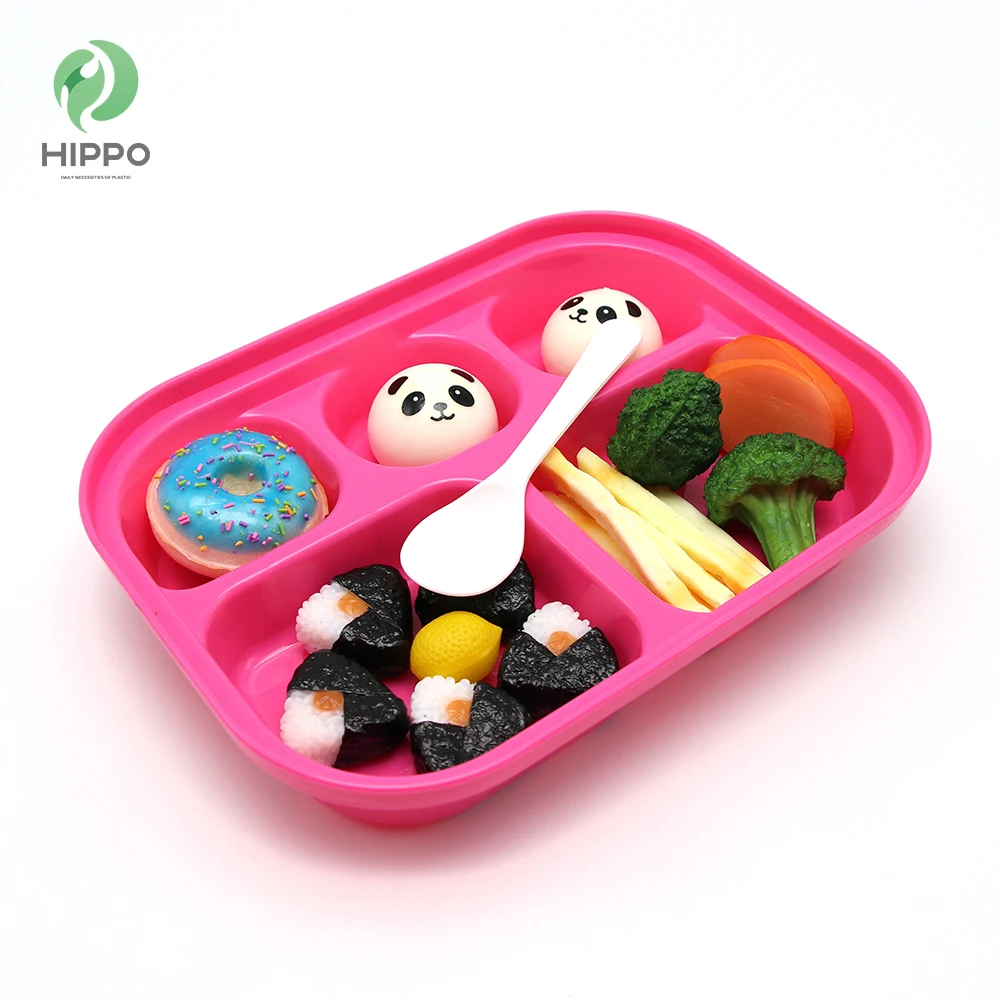 Customised multi-compartment air tight lunch box set for kids