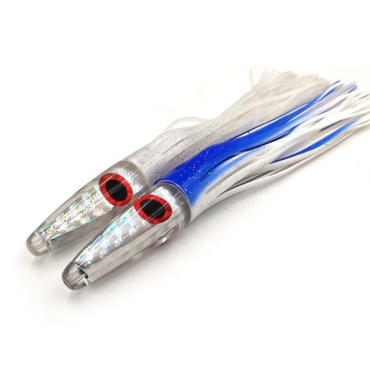 OEM Private Label Resin head octopus skirts trolling fishing lure factory wholesale big game fishing tackle Weiyu