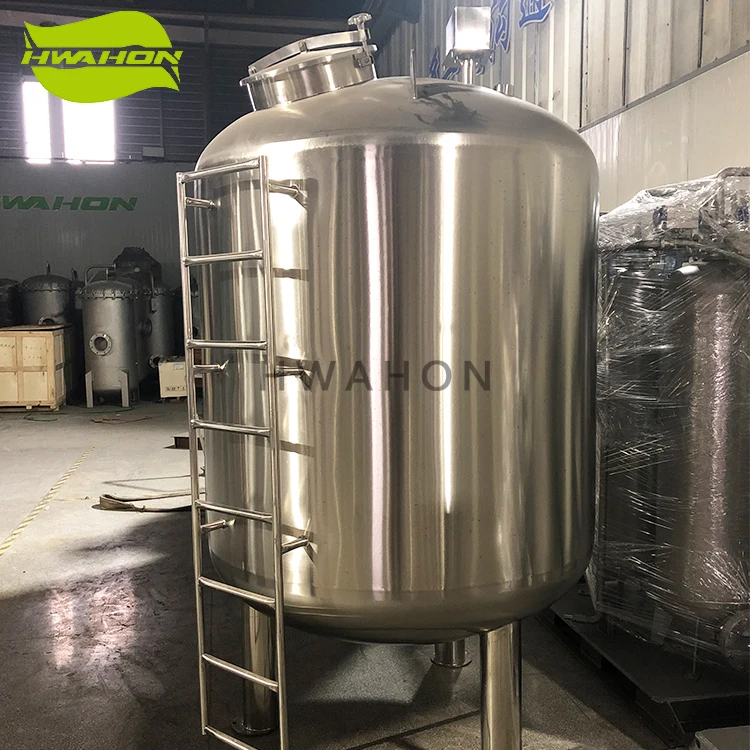 2000 Liter Water Storage Tank Stainless Steel 304/316L Vertical Type Liquid Jacket Tank