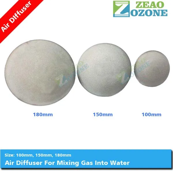 Titanium powder disc 150mm ozone diffuser air water aeration system