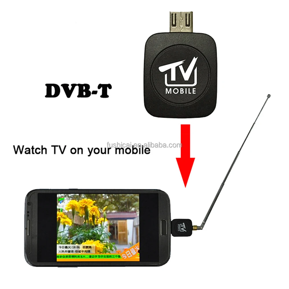 android digital micro usb tv tuner apk DVB-T mini android smart stick pad tv