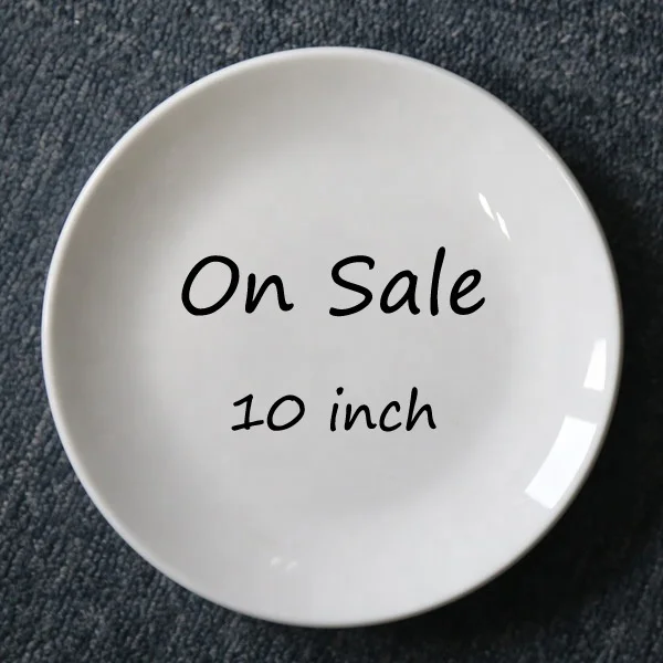Wholesale ceramic round shape modern custom dinner white color cheap porcelain dinner plate