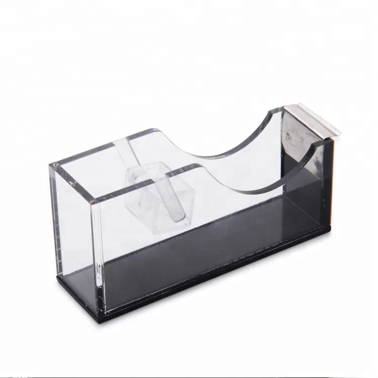 Office accessories stationery tape dispenser neon color acrylic desk tape dispenser