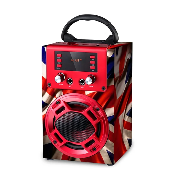 Christmas gift oem colorful portable wireless wood speaker