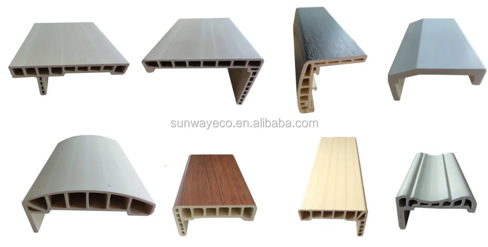 Sunway modern home decorative architrave wpc door frame
