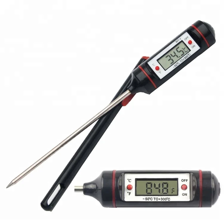 Digital Meat Thermometer Cooking Food Kitchen BBQ Probe Water Milk Oil Liquid Oven Thermometer Digital WT-1