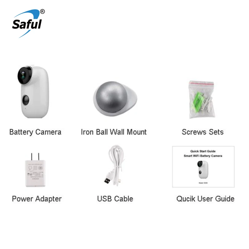 P2P Outdoor Waterproof Wireless Battery Powered IP Smart Wifi Camera 720P